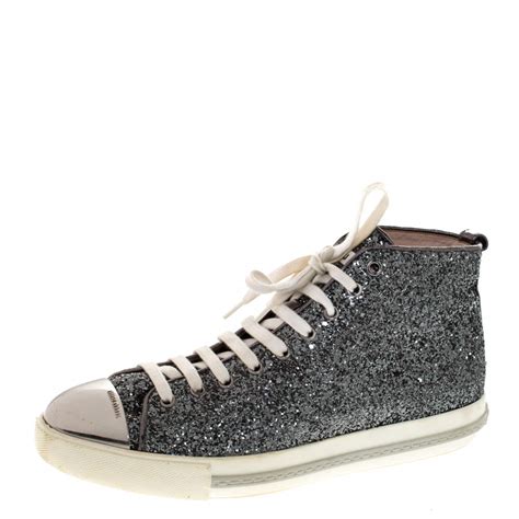 miu miu cap toe sneakers silver|miu michael's sneakers.